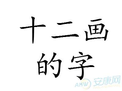 12 劃的字|12画的字